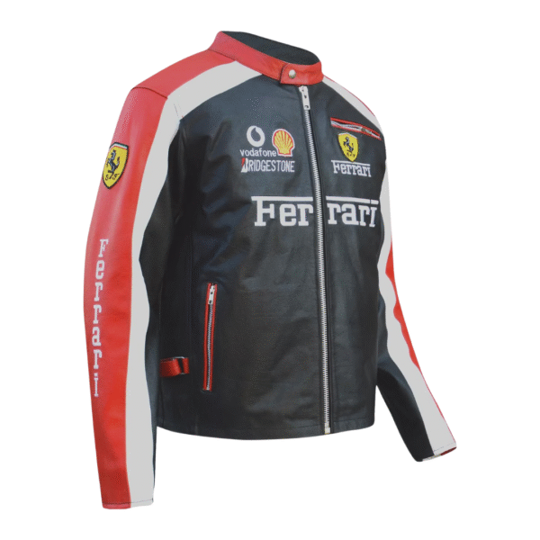 Vintage Ferrari Leather Racing Jacket - ფერარის ტყავის ჟაკეტი
